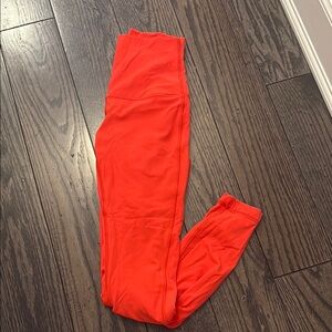 Bright red lululemon Leggings